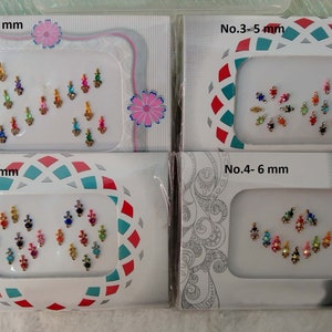 Bindis de color largo, pequeñas pegatinas Bindis, Bindis largos coloridos, Bindis de cara multicolor, Bindis de Bollywood, pegatinas autoadhesivas