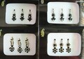 Black & Gold Indian Bindi Stickers, Long Face Jewelry, Self Adhesive