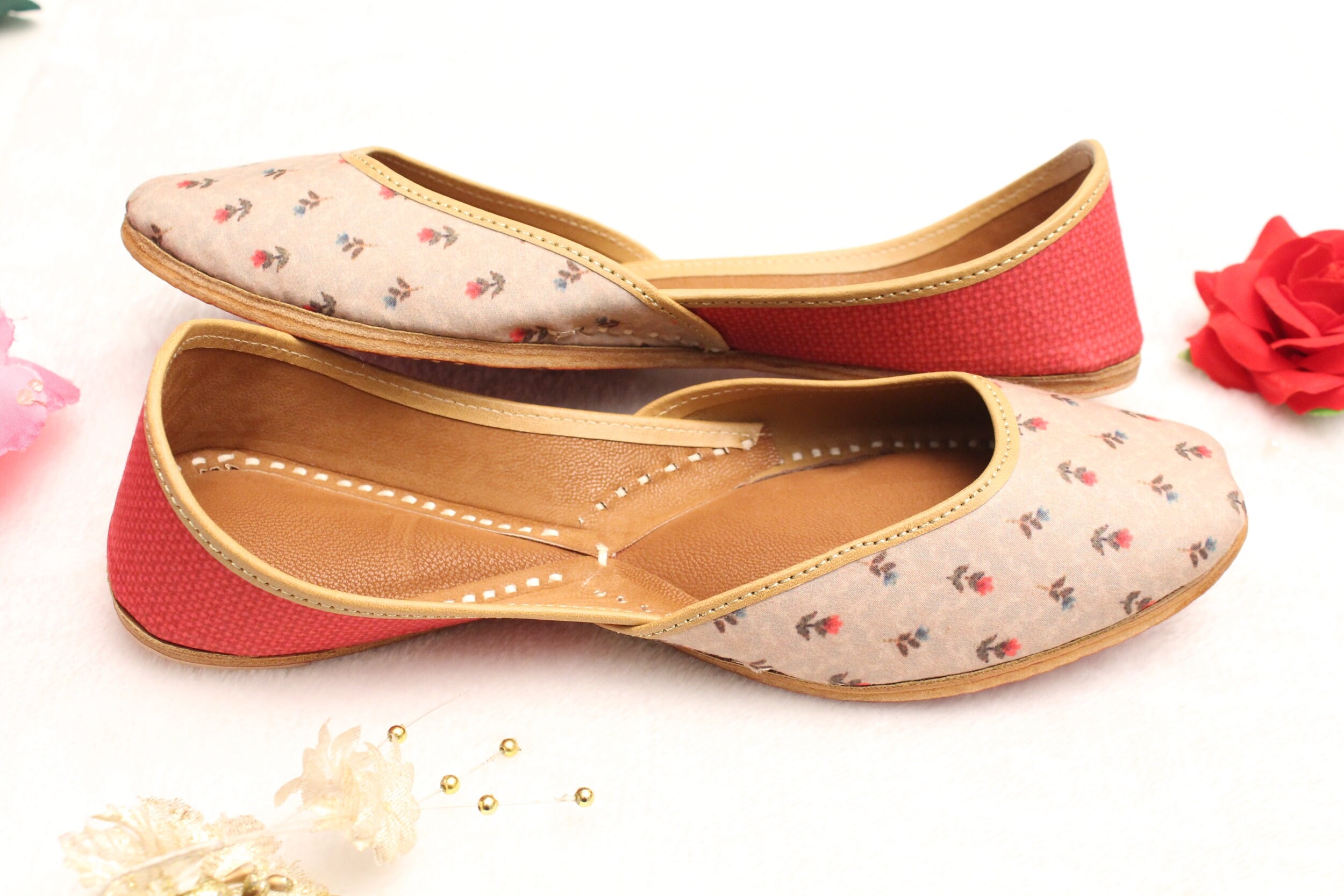 Indian Women Shoes Flats/India Punjabi Jutti/Flower Flat Etsy