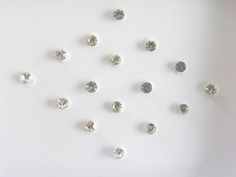 Silver Fake Nose Studsstick on Studsnose Studs Stickersfake Etsy