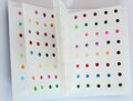120 Plain Round Bindi Stickers ,Round Bindis,Colorful Bindis,Multicolor Face Jewels Bindis,Bollywood Bindis,Self Adhesive Stickers