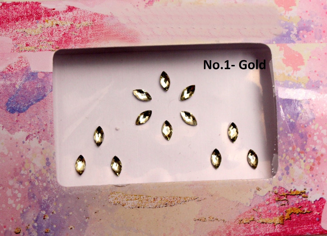 Face Jewels Stick on Face Gemsgold Face Festival Jewels Etsy