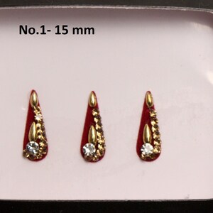 Bindis Tilak color granate: joyas de cara larga, pegatinas para bodas indias