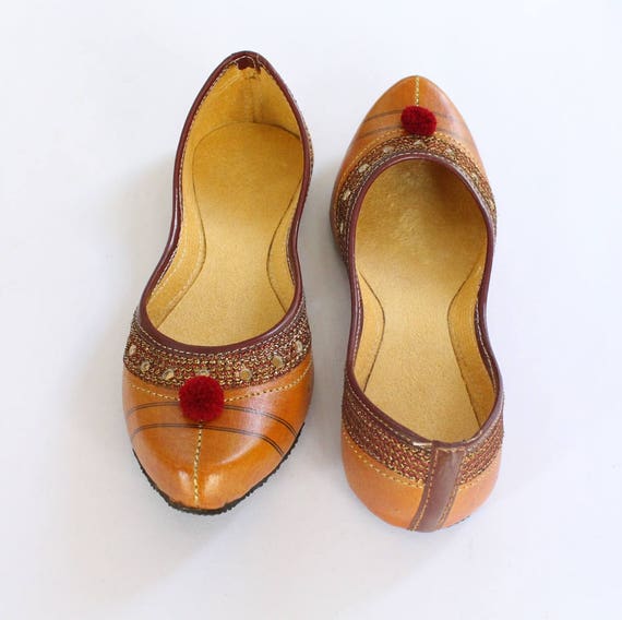 orange flat shoes for women