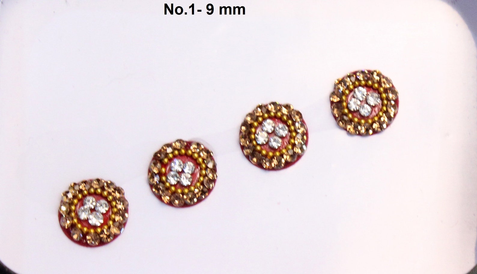 Bindi Redondo Oro Bindis Bindis de oro nupcial Joyas de la - Etsy España