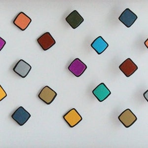 Multicolor Square Bindi Stickers,Indian Colorful Bindis Stickers,Forehead Stickers,Square Bindi Stickers,Bindi Stickers,Tiny Square Bindis image 2