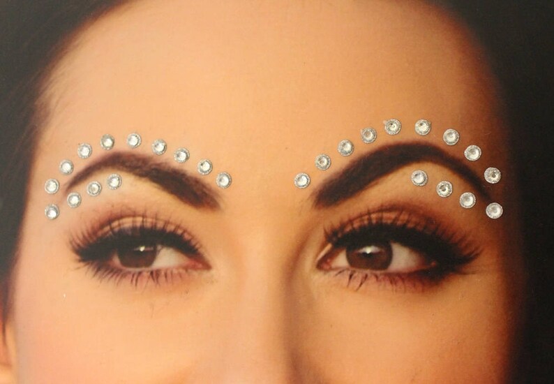 70 Stick on Face Gemsglitter Face Festival Jewels Etsy