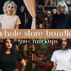 Whole Shop Mockup Bundle Comfort Colors Mockup Bundle Bella Canvas 3001 Mockup Bundle Whole Shop Bundle Mockup