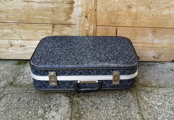 Vintage Cardboard Suitcase Distressed Travel Box … - image 1