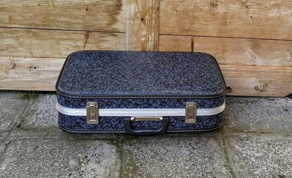 Vintage Cardboard Suitcase Distressed Travel Box … - image 9