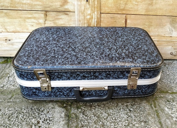 Vintage Cardboard Suitcase Distressed Travel Box … - image 7