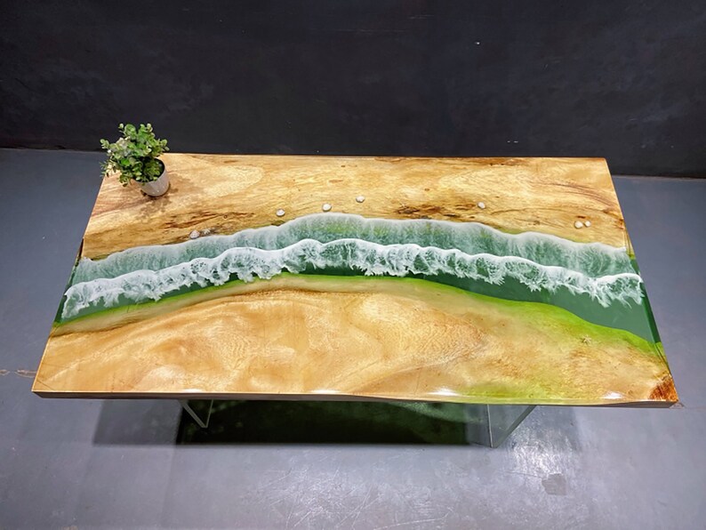 Creative Epoxy River Table