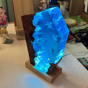 Lampe de table tortue de mer 3D en résine, faite main et personnalisable, décoration murale ou lampe de bureau, cadeau de plongeur pour mari ou fils, anniversaire de mariage