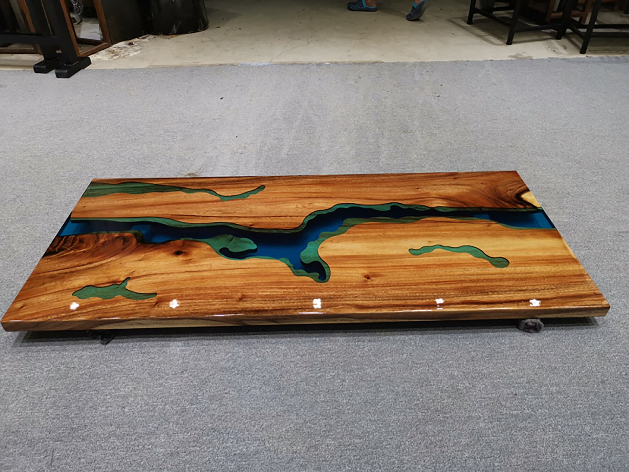 South American Walnut Resin Table Top Epoxy Resin Tabletop Etsy