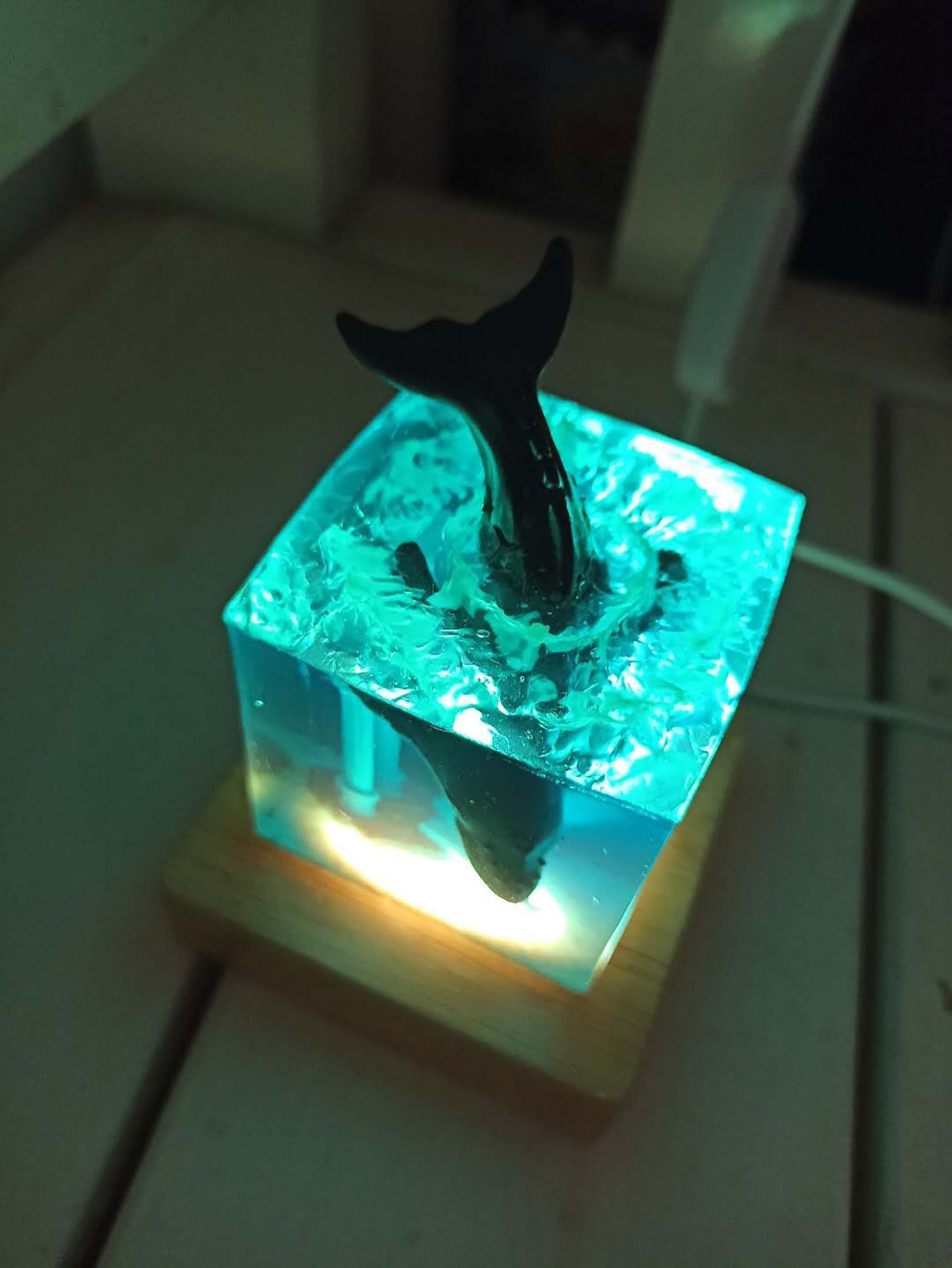 Resin Epoxy CraftsCreative GiftsMarine Whale Night Etsy
