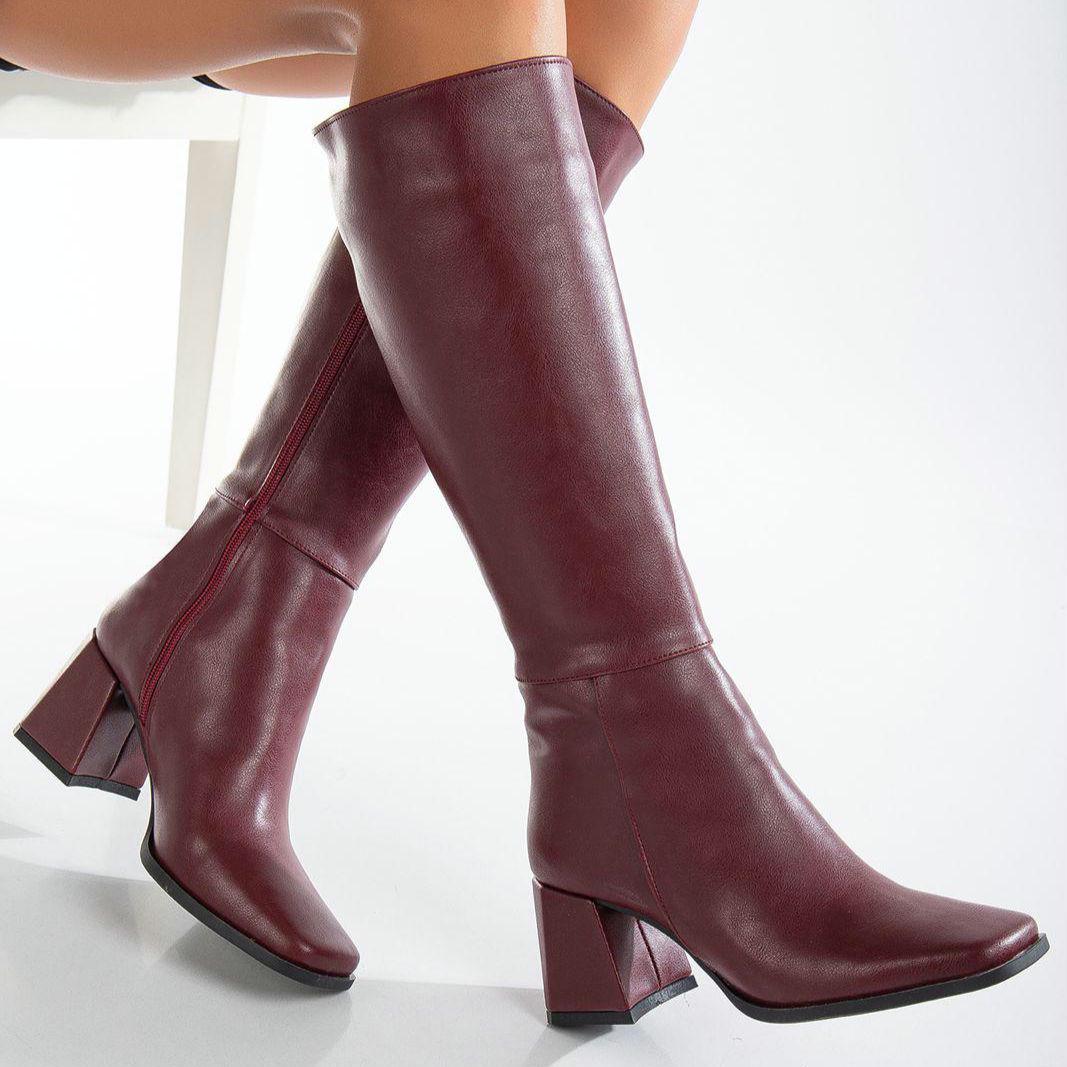 Burgundy boots for ladies new arrivals