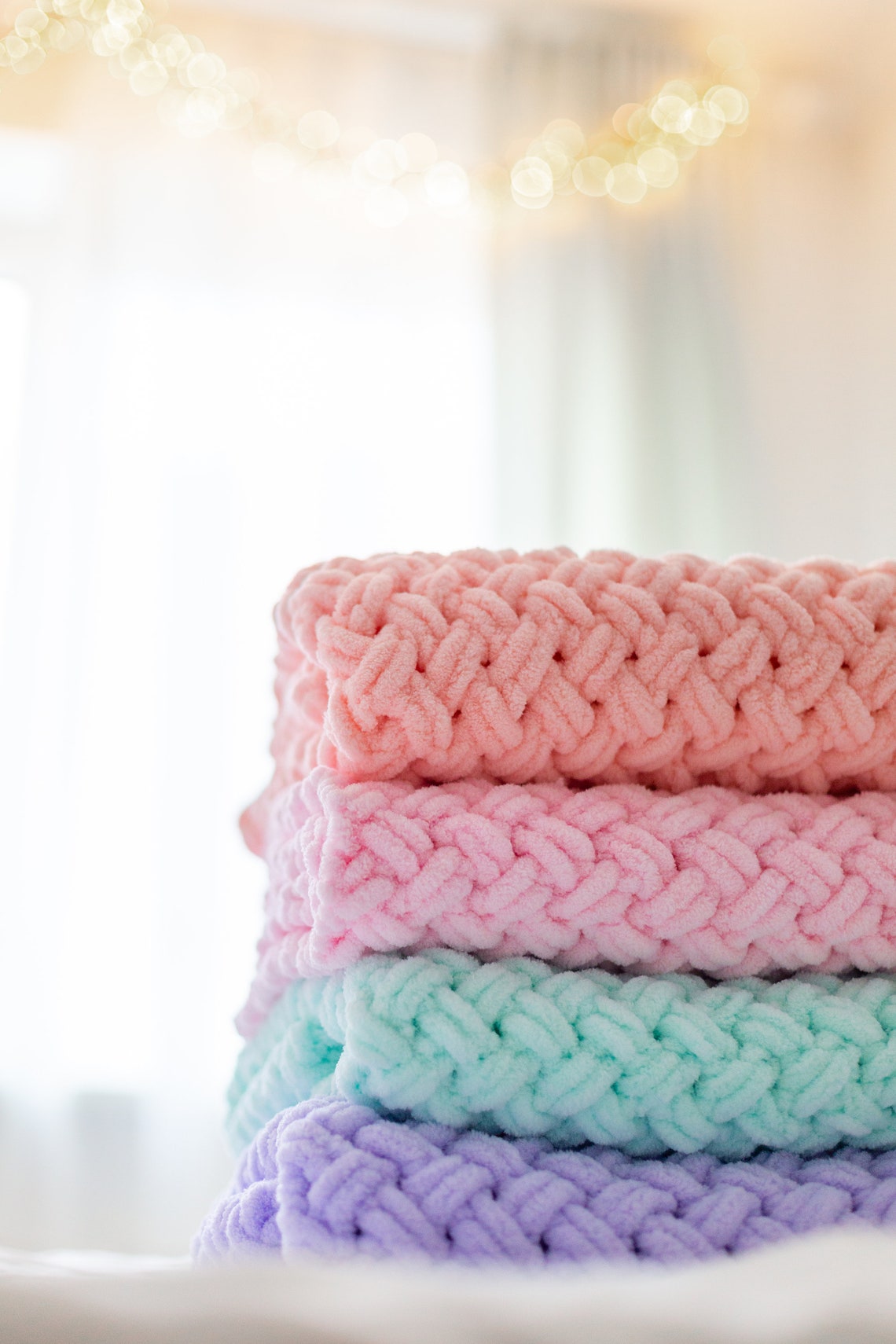 Pink Soft baby blanket Knit Baby Blanket Pram blanket Baby Etsy