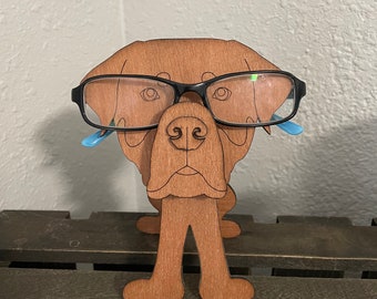Rottweiler dog eyeglasses stand