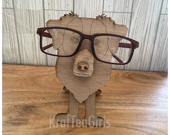Australian Shepard eyeglasses stand