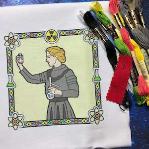 Marie Curie Women in STEM Embroidery Kit