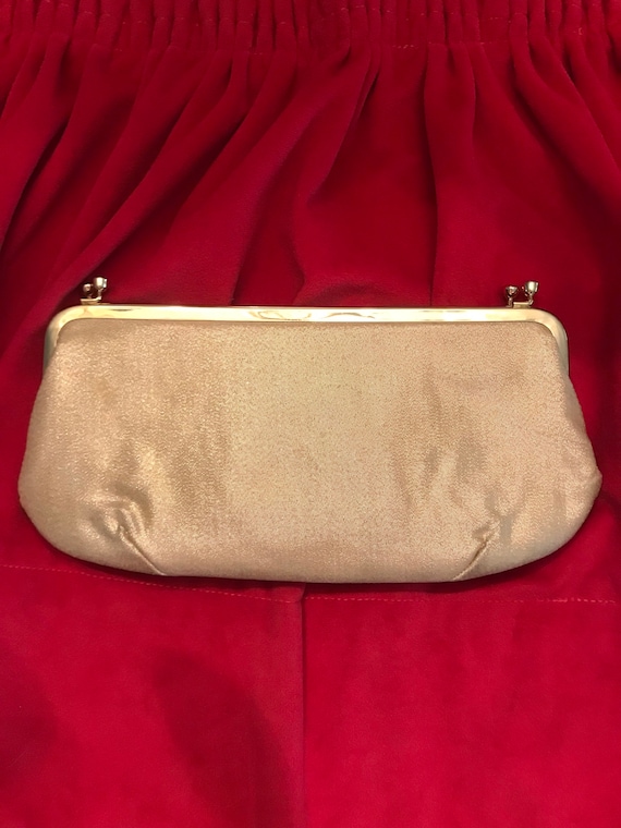 Vintage Stylecraft Of Miami Evening Gold Clutch Pu