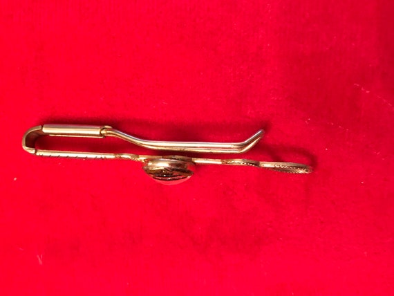 Vintage Riding Horse and Bull whip Tie clip 1940’… - image 4