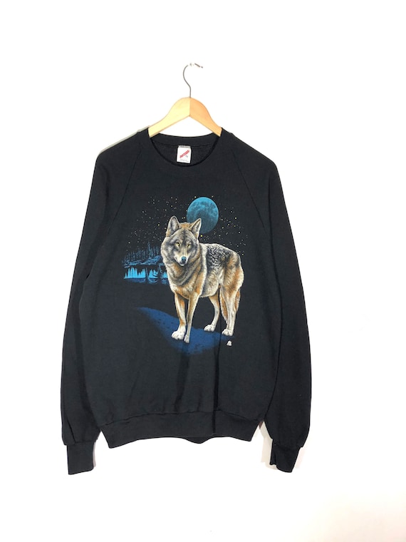 Wolves All Over Print Jerzees Sweatshirt