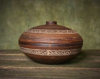 Big cooking pot ceramic baking dish with lid clay saucepan handmade gift ceramic cauldron healthy cooking bread baker