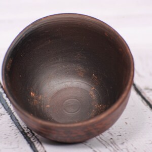 Handmade Clay Drinking Bowl Earthenware Bowl Tea Ceremony Rustic Soup