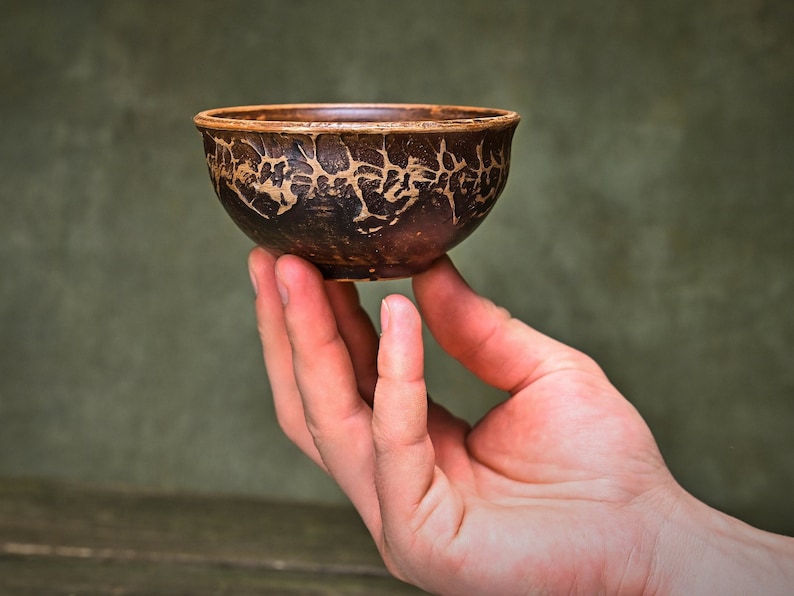 Ceramic small bowl matcha cup condiment bowl clay saucer gift for tea lover