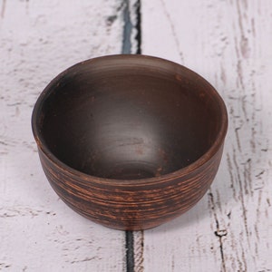 Handmade Clay Drinking Bowl Earthenware Bowl Tea Ceremony Rustic Soup