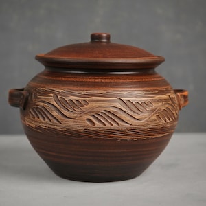 Grande Pentola Fatta A Mano In Ceramica Piatto Da Forno Casseruola Argilla Teglia Ceramica Organica Forno Olandese Casseruola Fornello