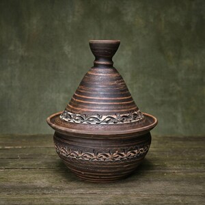 Handmade Ceramic Tagine Pot: Moroccan Cooking Casserole image 7