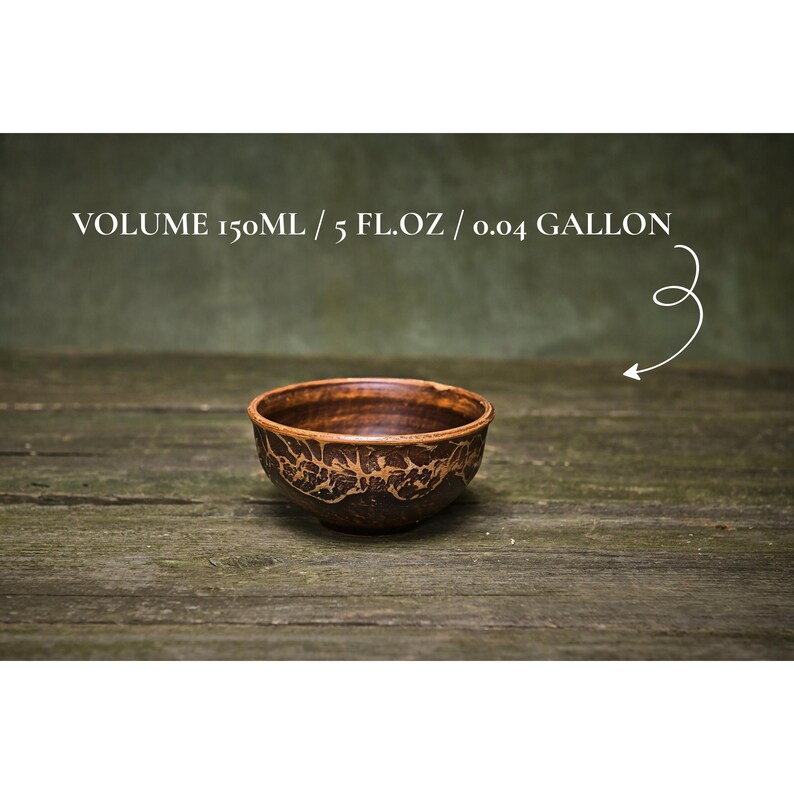 Ceramic small bowl matcha cup condiment bowl clay saucer gift for tea lover image 8