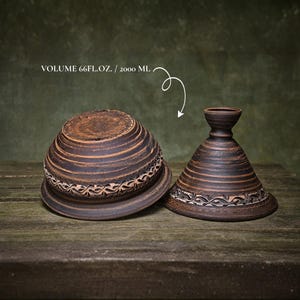 Handmade Ceramic Tagine Pot: Moroccan Cooking Casserole image 5