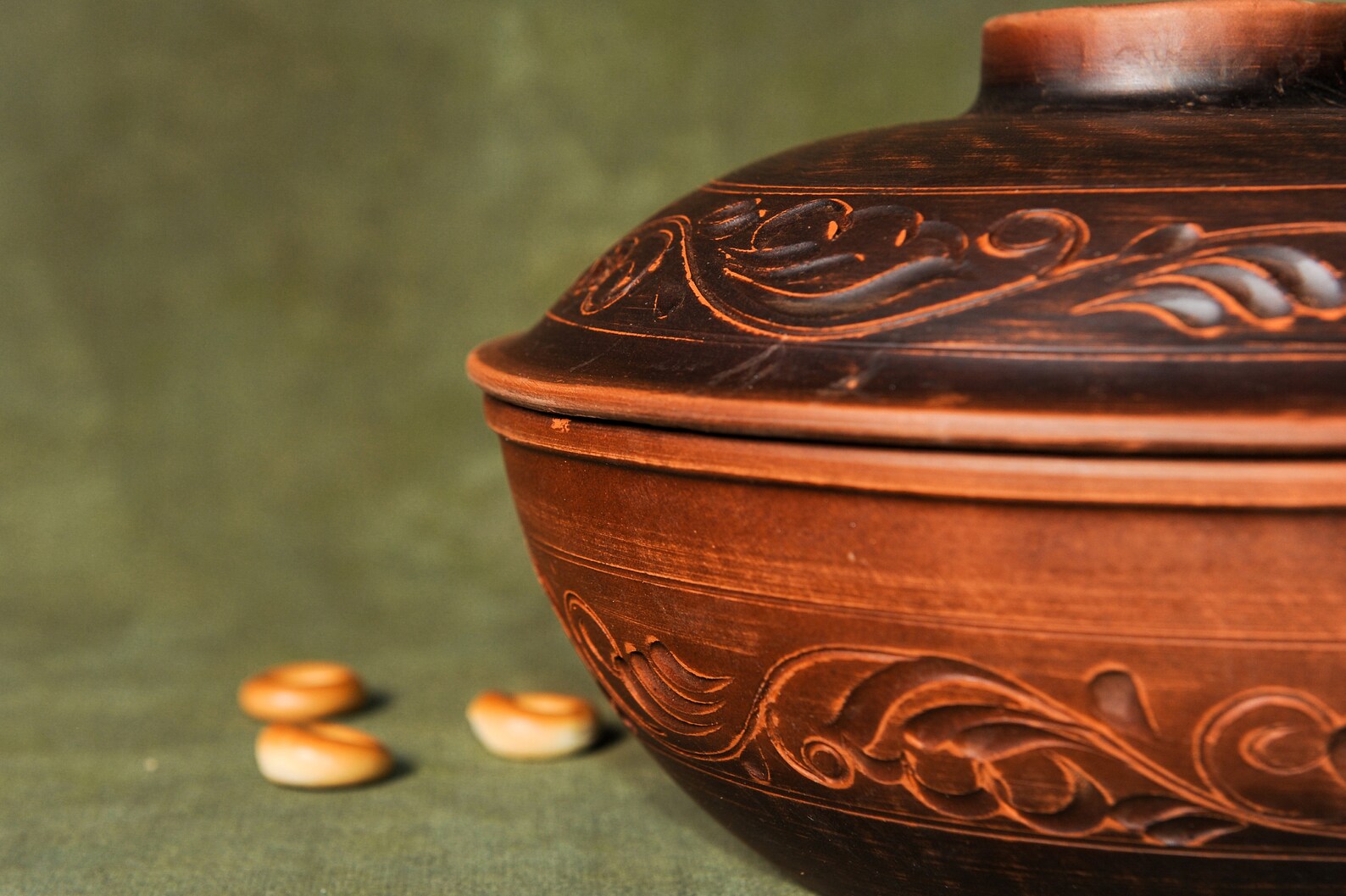 Ceramic Pot With Lid Bread Baker Pan Red Clay Saucepan Dutch Etsy