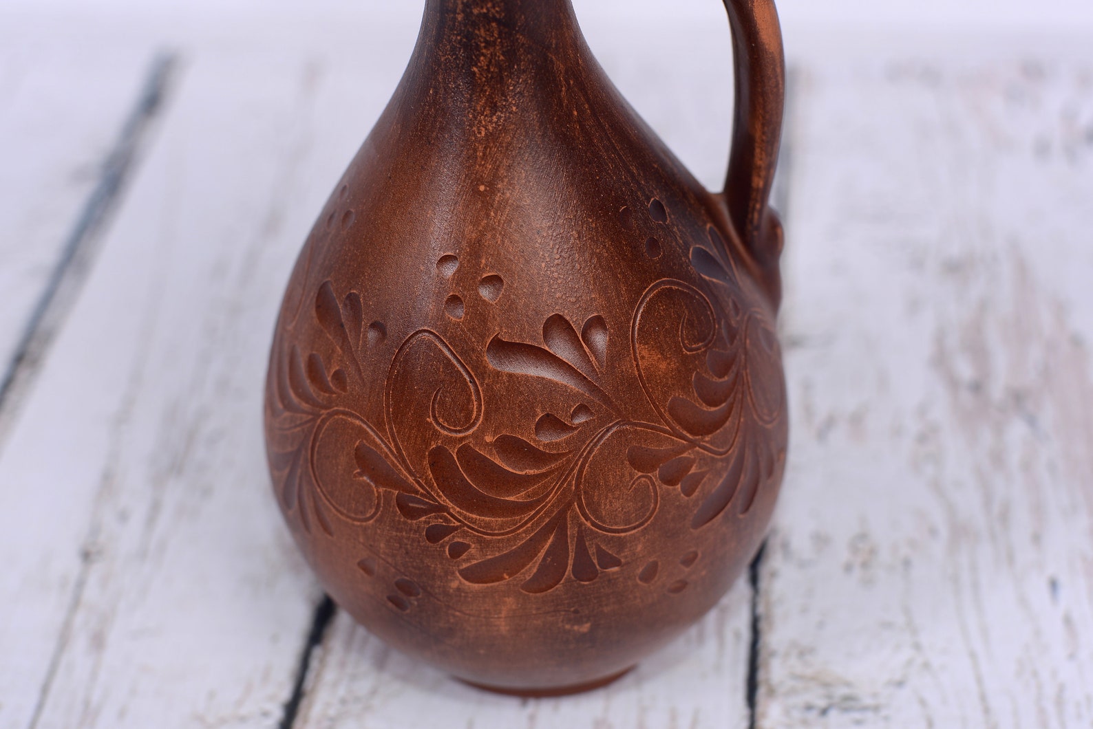 Handmade Small Clay Jug Ceramic Vessel for Wine Water Juice Etsy