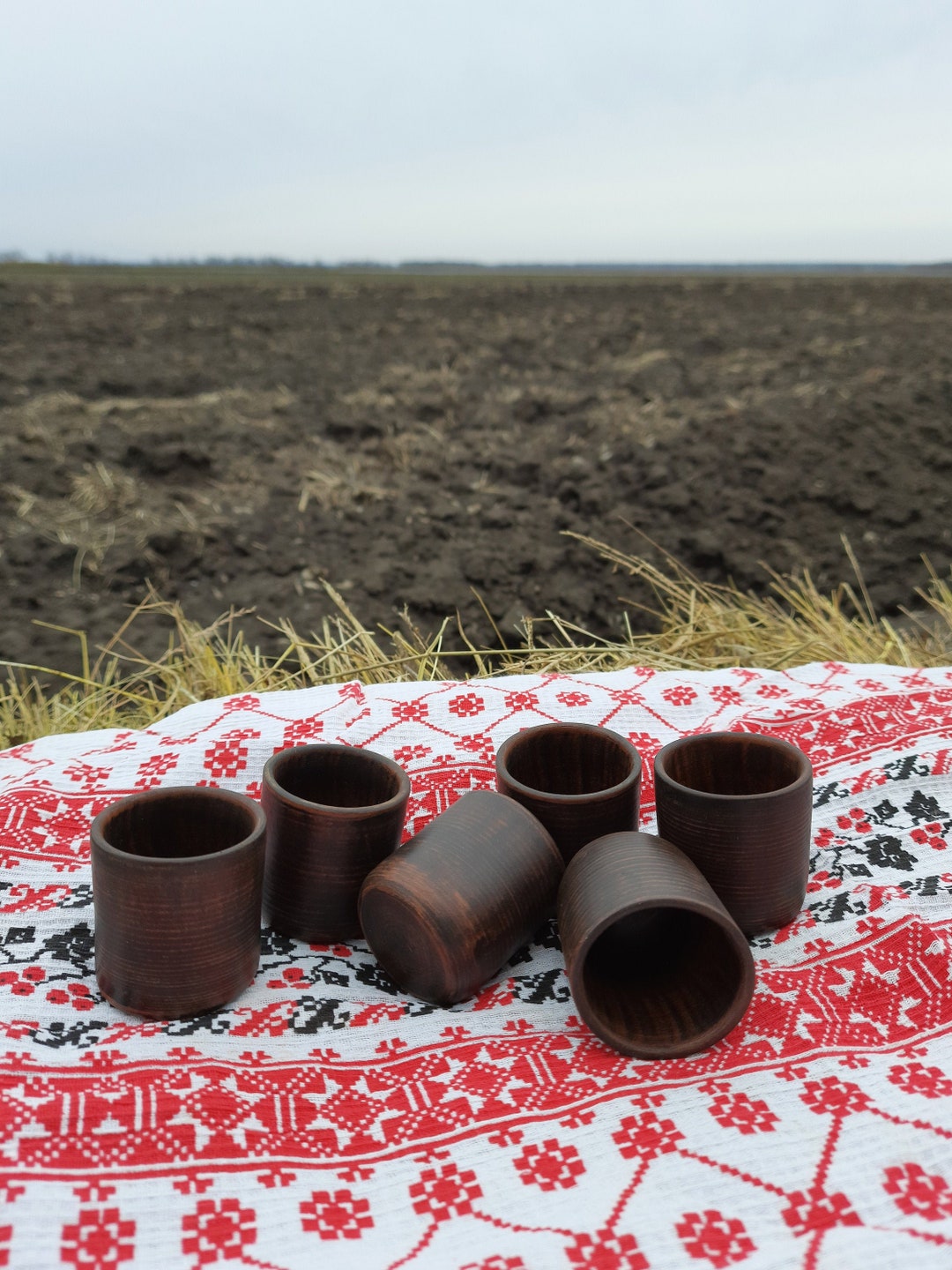 Handmade Clay Shot Glass Set: Rustic Ceramic Stemware (1.7 Fl.oz) - Etsy