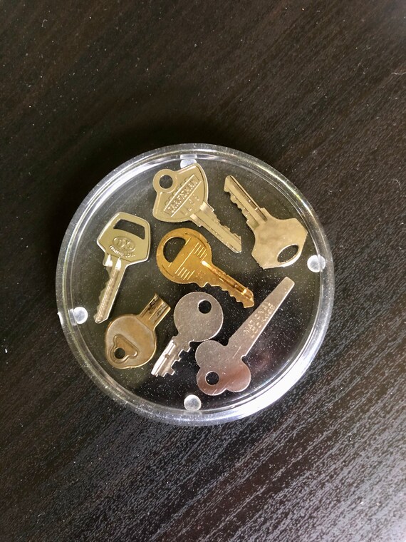 key acrylic coasters