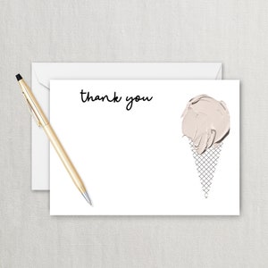 Ice Cream Thank you Card - Instant Editable Digital Download