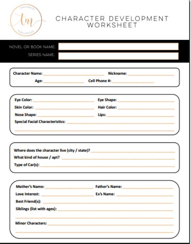 Satisfactory image inside character development worksheet printable Playful image throughout character development worksheet printable
