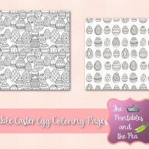 Printable Easter Egg Coloring Pages
