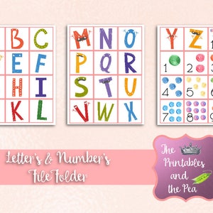 File Folder Fun Letters with Free Bonus