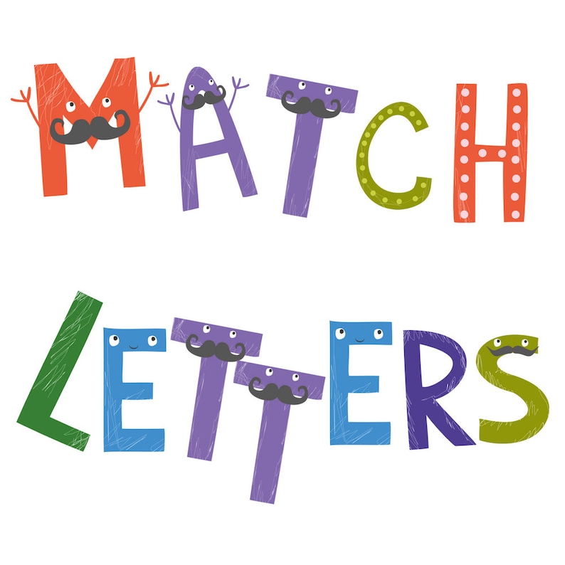 File folder fun letters with free bonus etsy