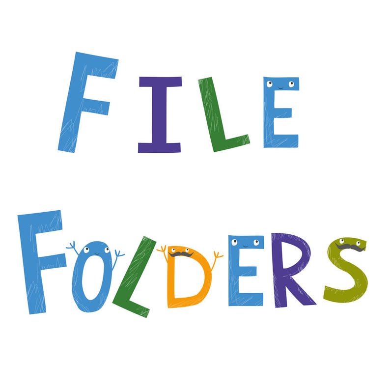 File folder fun letters with free bonus etsy