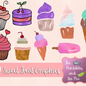 Colorful Dessert Graphics