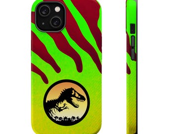 Jurassic Island Camo iPhone 17 Case, Magnetic Protective Cover