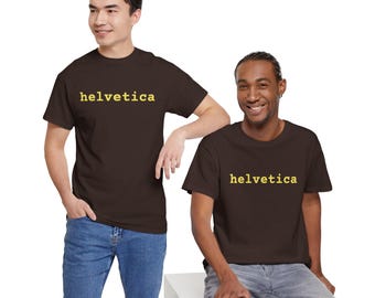 Koszulka z czcionką retro Helvetica | Koszulka z typografią