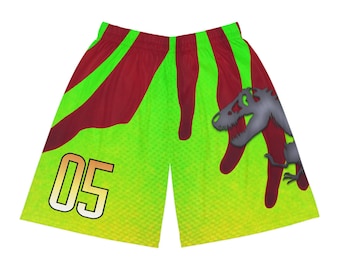 Classic Jurassic Island Camo Basketball Shorts