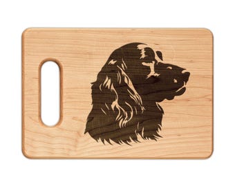 Boykin Spaniel Wood Cutting Board, Engraved